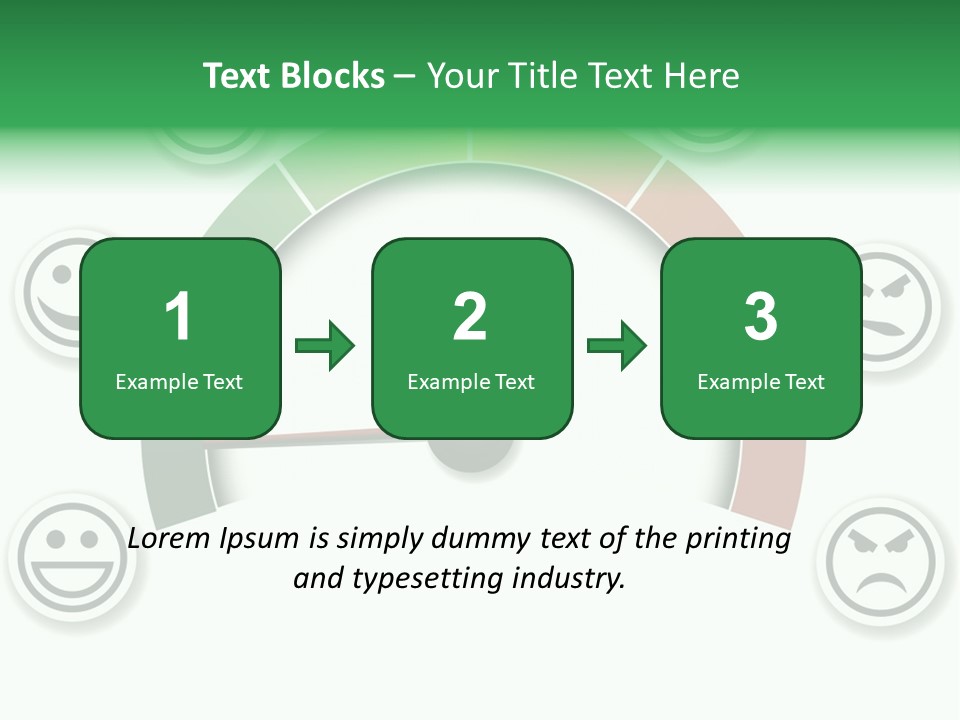 Blue Modern Stethoscope On A White Background PowerPoint Template