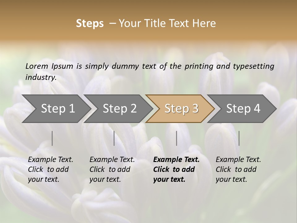 Agapanthas Unopened PowerPoint Template