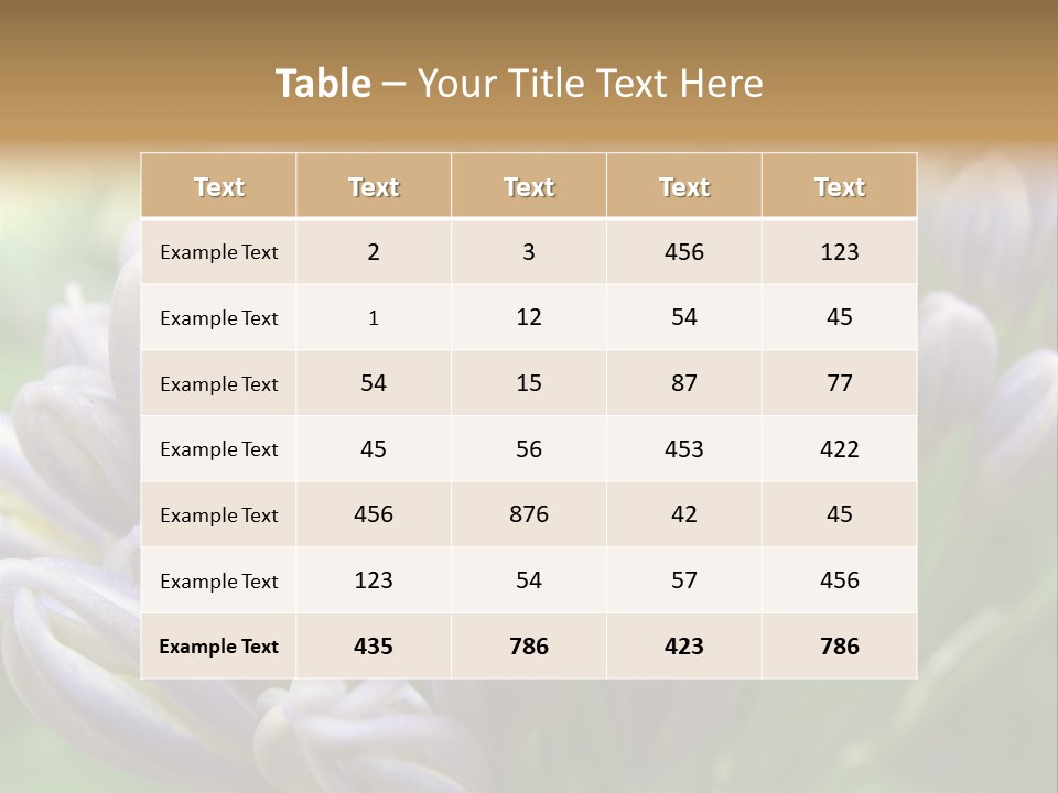 Agapanthas Unopened PowerPoint Template