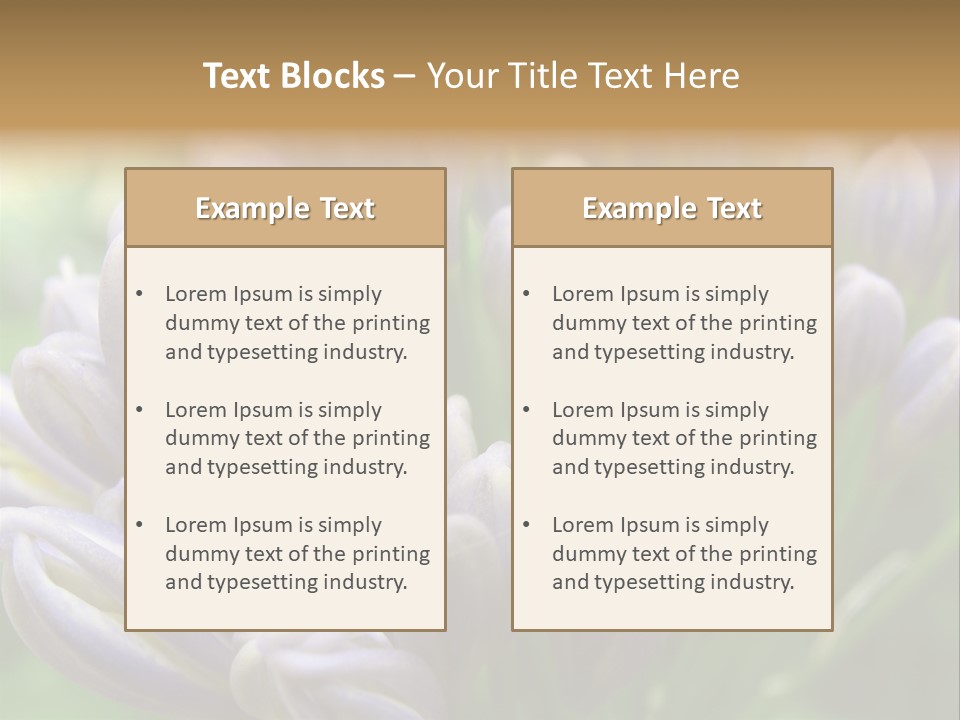 Agapanthas Unopened PowerPoint Template