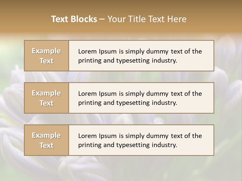 Agapanthas Unopened PowerPoint Template
