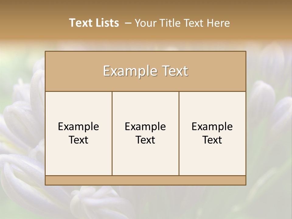 Agapanthas Unopened PowerPoint Template