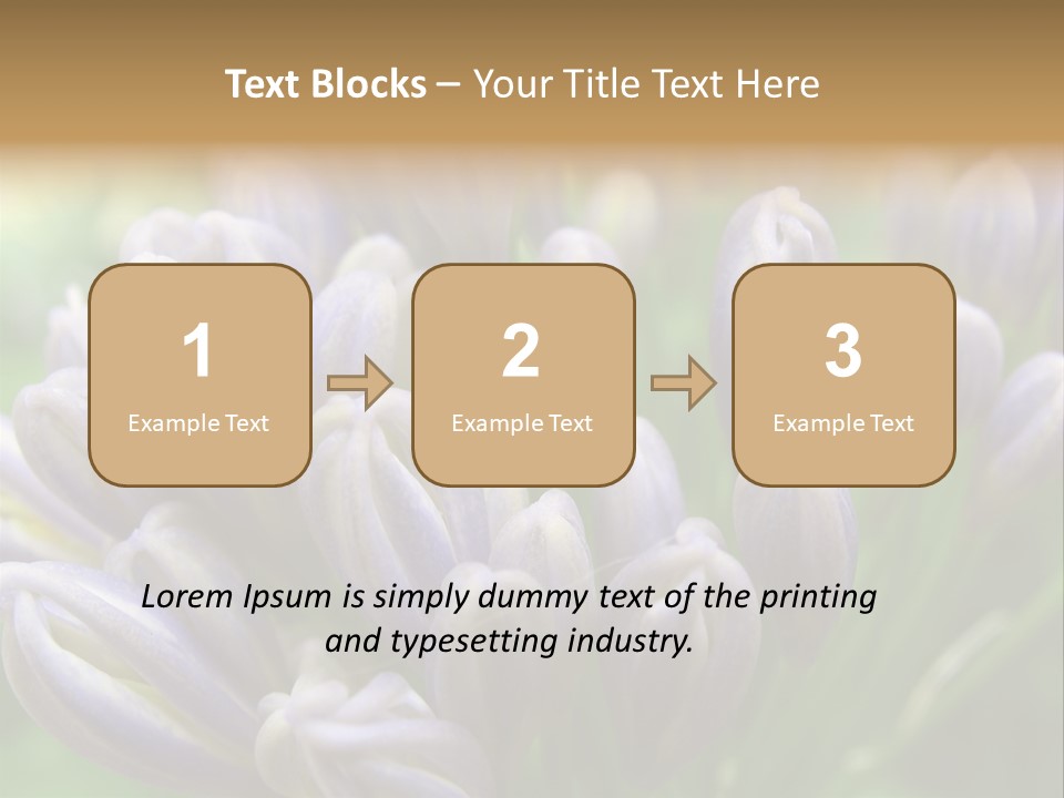 Agapanthas Unopened PowerPoint Template