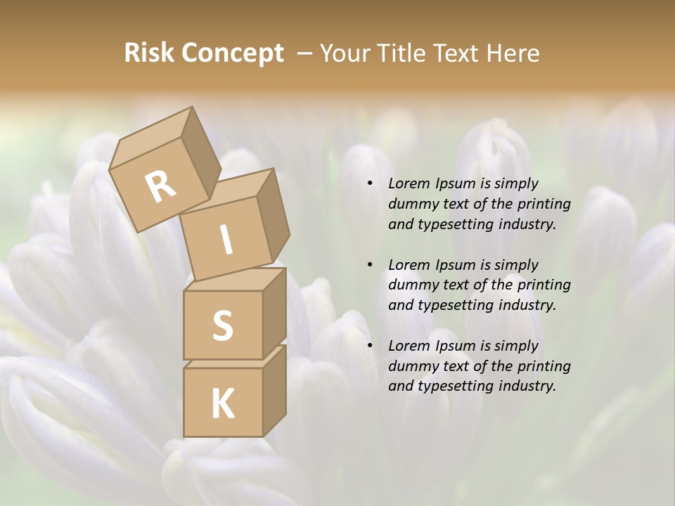 Agapanthas Unopened PowerPoint Template