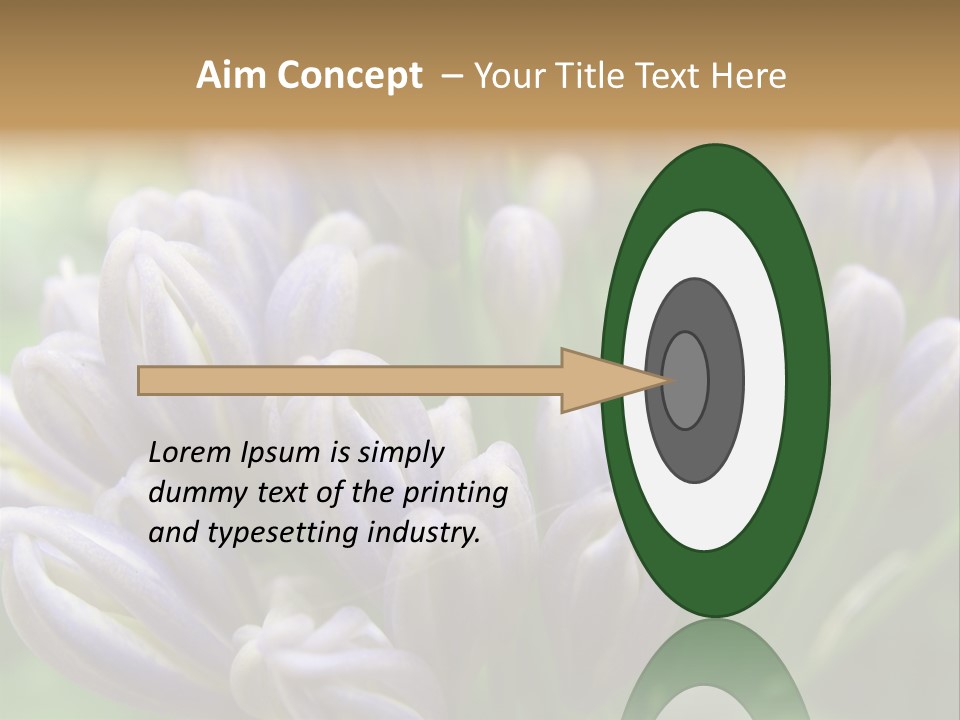 Agapanthas Unopened PowerPoint Template