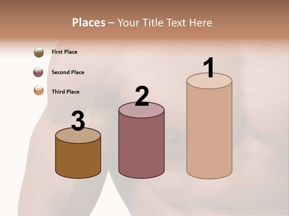 Muscular Male Model PowerPoint Template