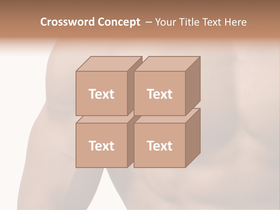 Muscular Male Model PowerPoint Template