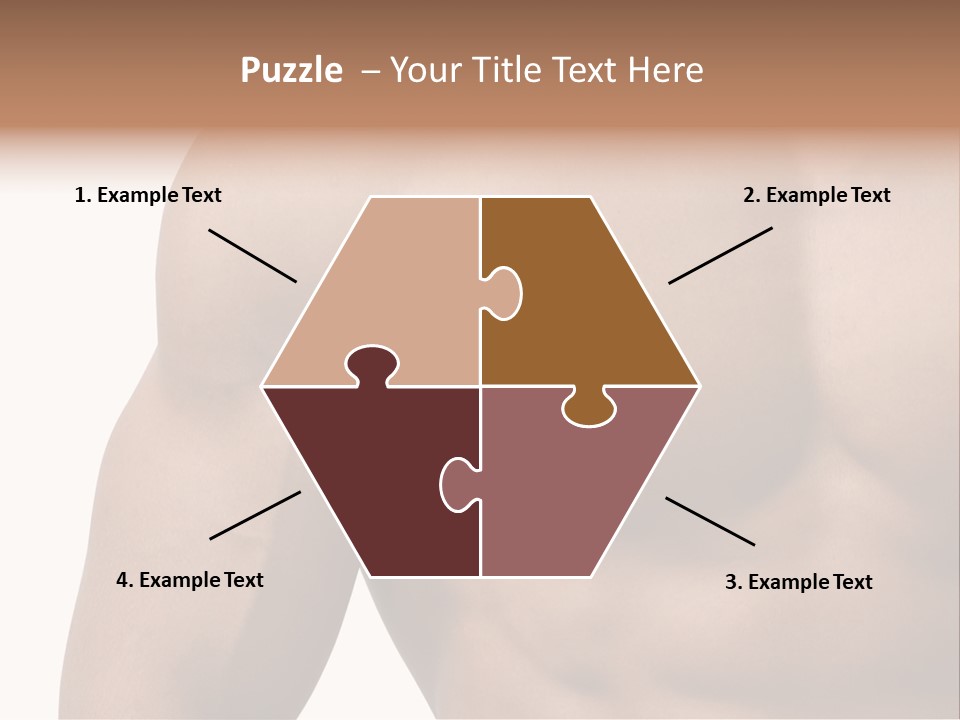 Muscular Male Model PowerPoint Template