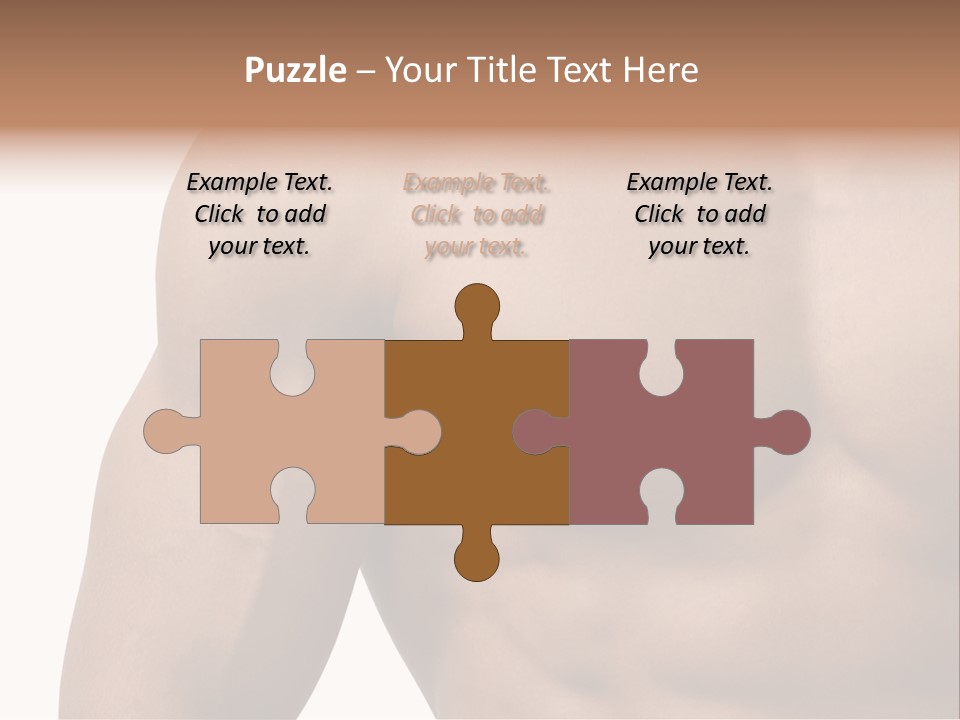 Muscular Male Model PowerPoint Template