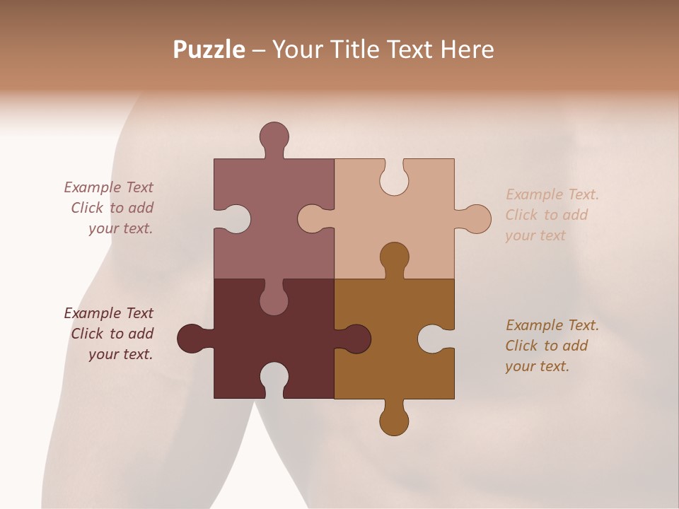 Muscular Male Model PowerPoint Template