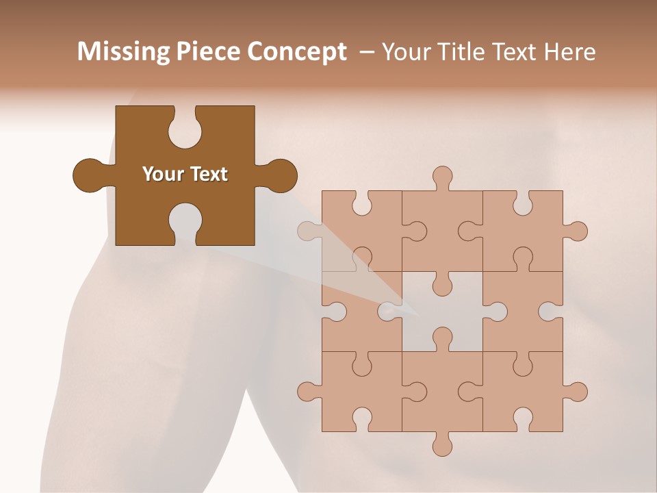 Muscular Male Model PowerPoint Template