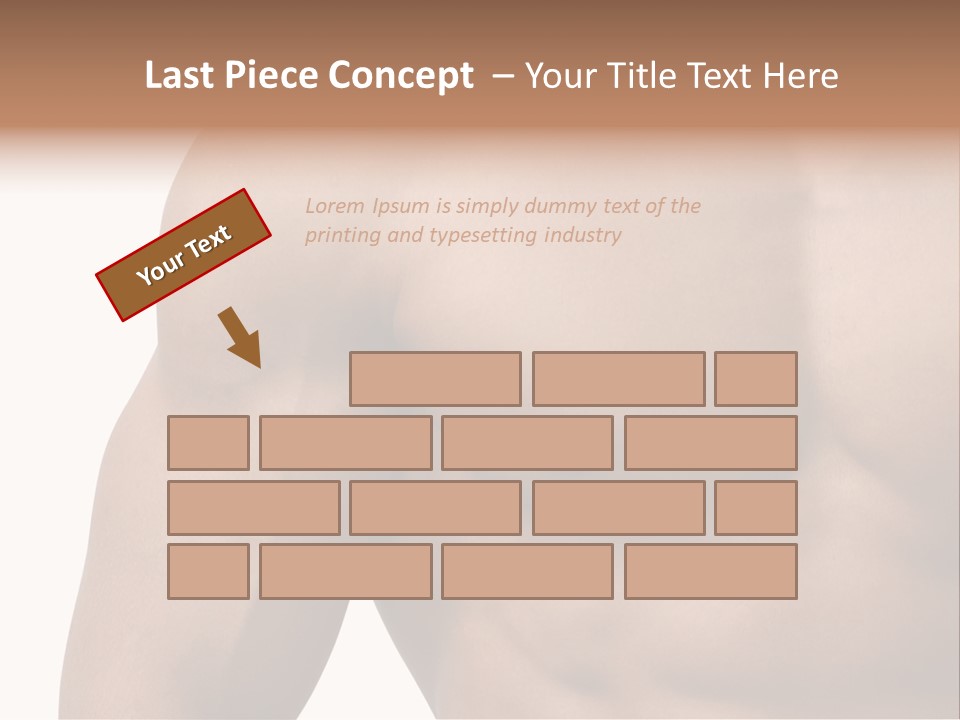 Muscular Male Model PowerPoint Template