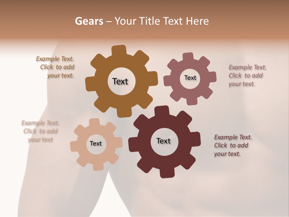 Muscular Male Model PowerPoint Template