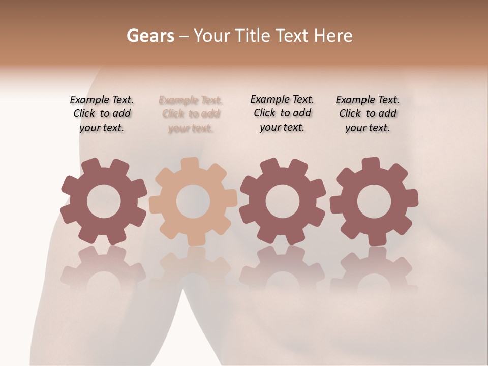 Muscular Male Model PowerPoint Template