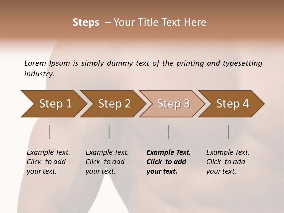 Muscular Male Model PowerPoint Template