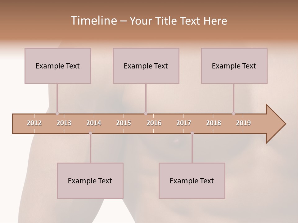 Muscular Male Model PowerPoint Template