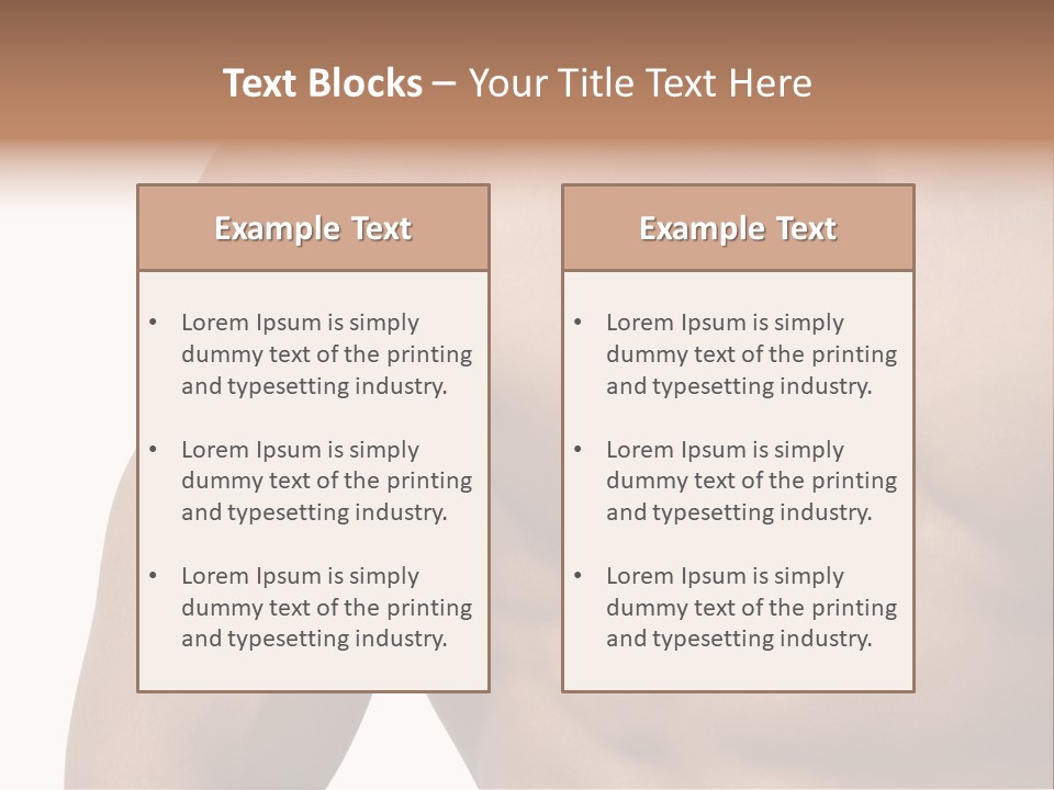 Muscular Male Model PowerPoint Template