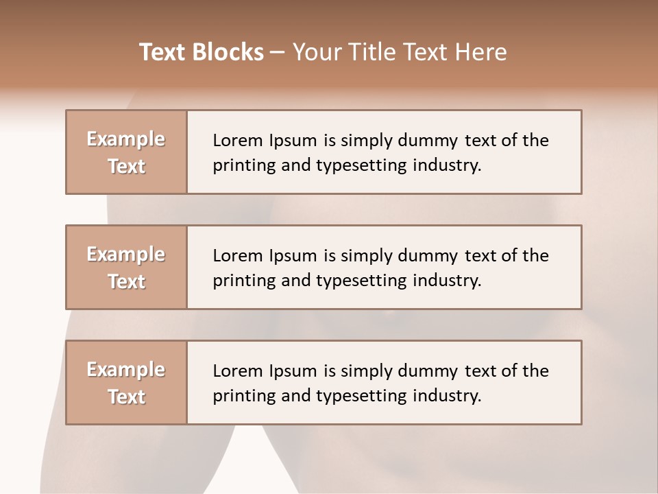 Muscular Male Model PowerPoint Template