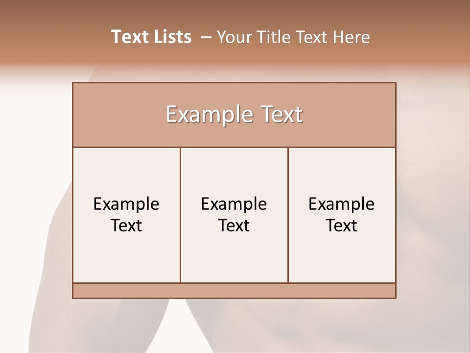 Muscular Male Model PowerPoint Template
