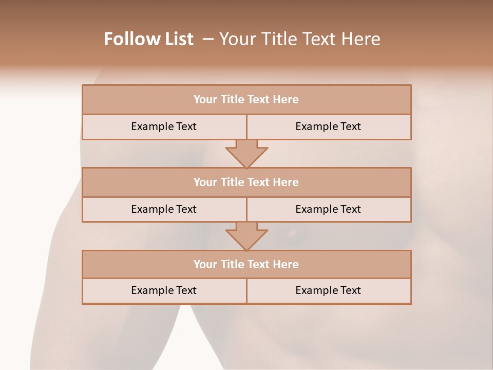 Muscular Male Model PowerPoint Template
