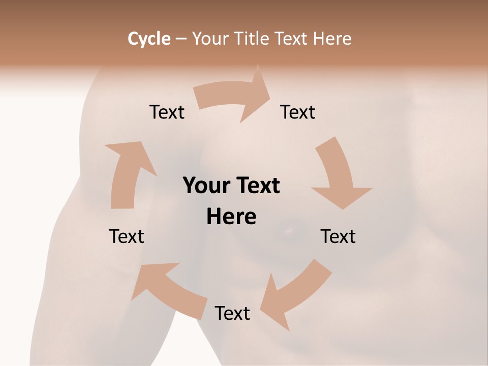 Muscular Male Model PowerPoint Template