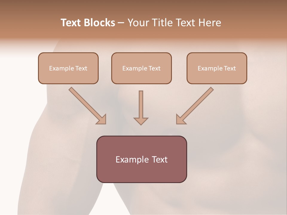Muscular Male Model PowerPoint Template