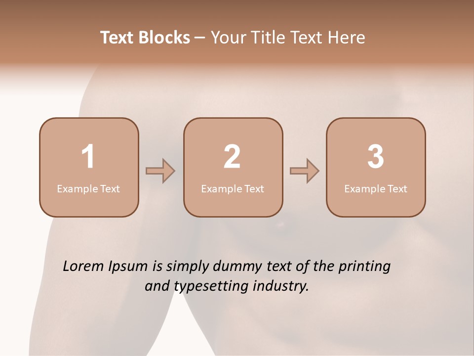 Muscular Male Model PowerPoint Template