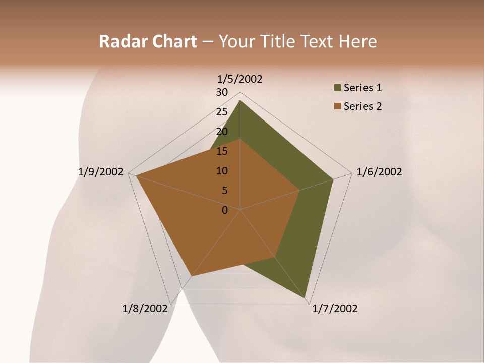 Muscular Male Model PowerPoint Template