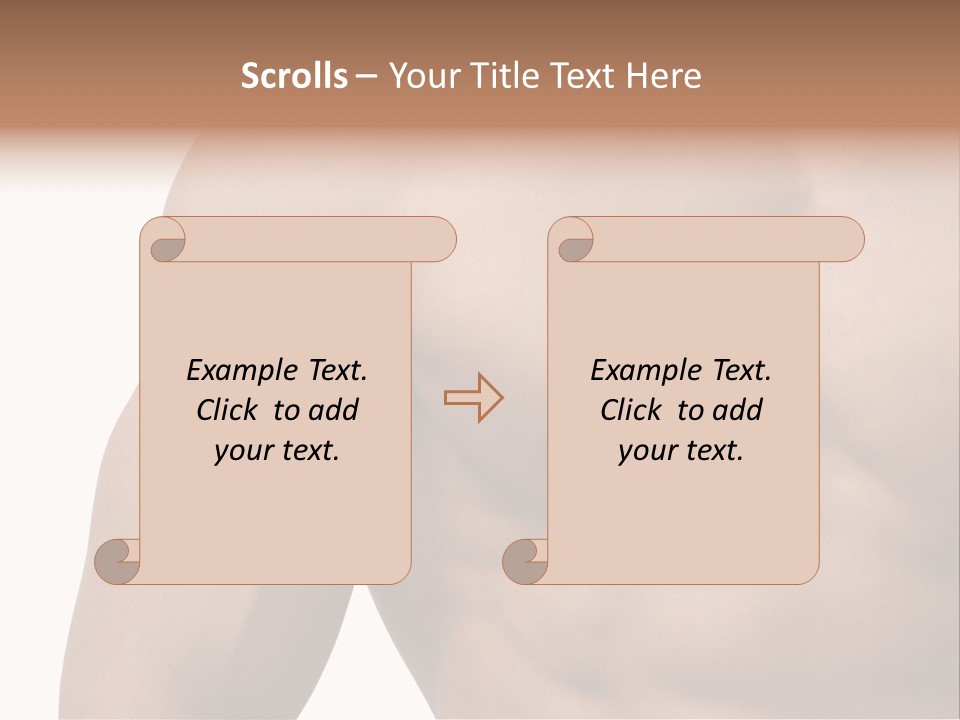 Muscular Male Model PowerPoint Template