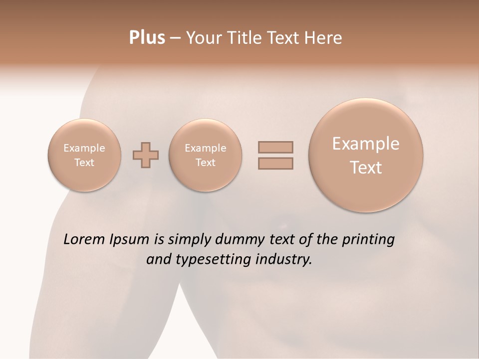 Muscular Male Model PowerPoint Template