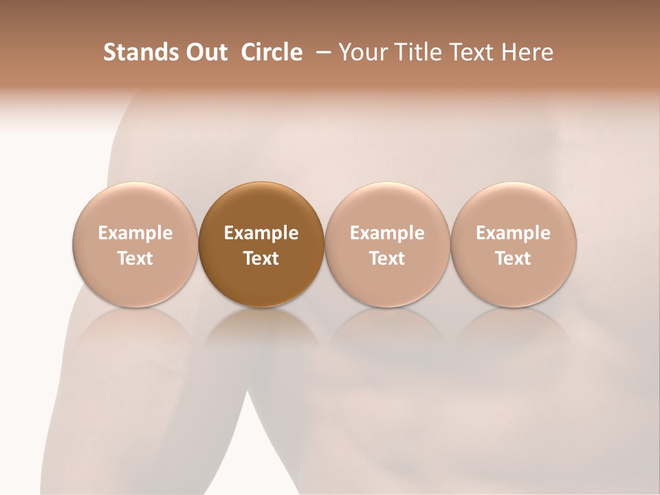 Muscular Male Model PowerPoint Template