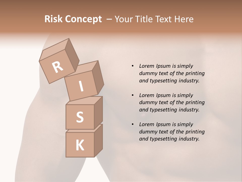 Muscular Male Model PowerPoint Template