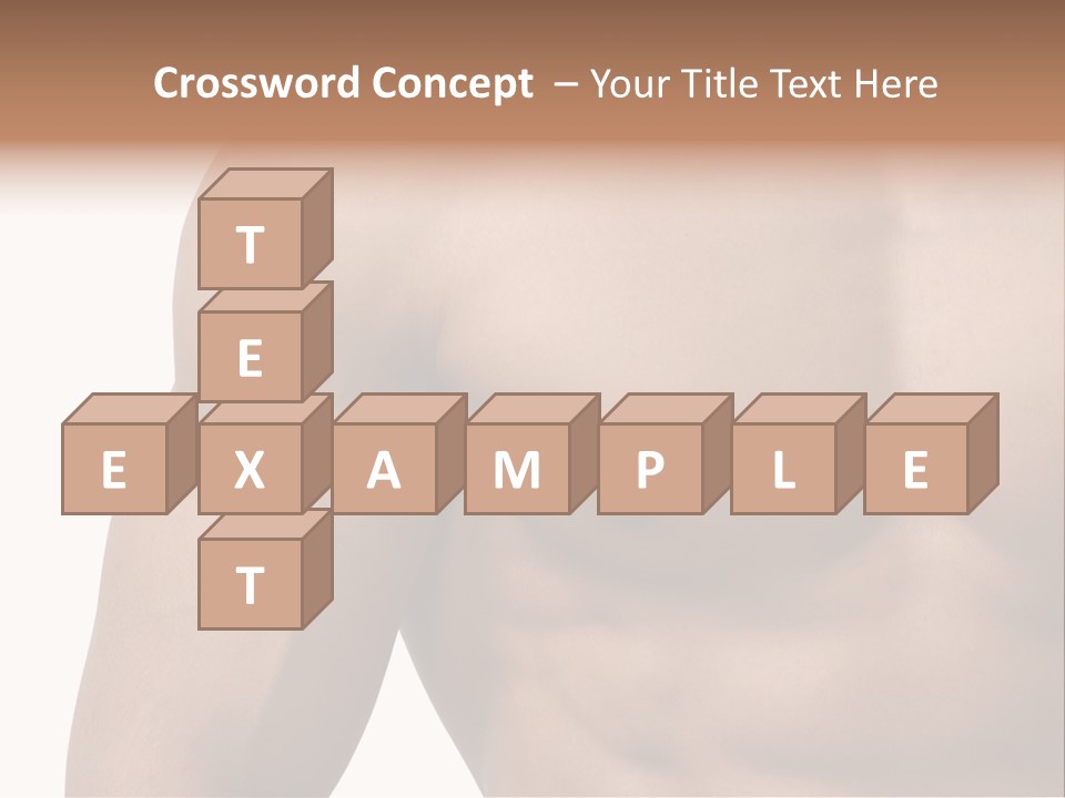 Muscular Male Model PowerPoint Template