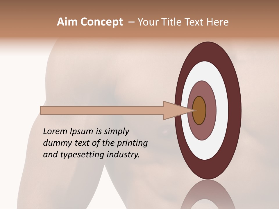 Muscular Male Model PowerPoint Template