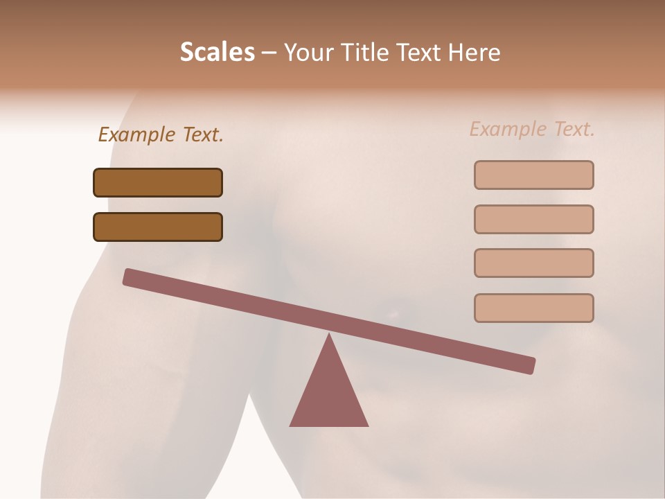 Muscular Male Model PowerPoint Template