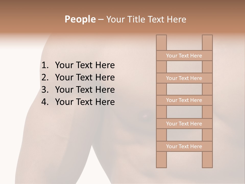 Muscular Male Model PowerPoint Template