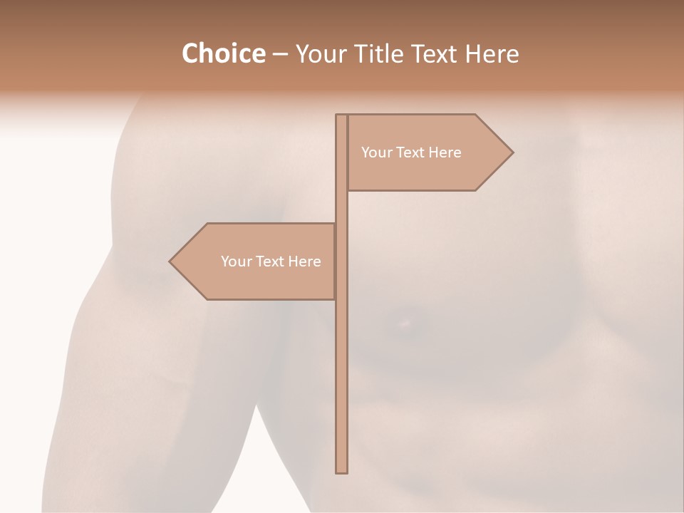 Muscular Male Model PowerPoint Template