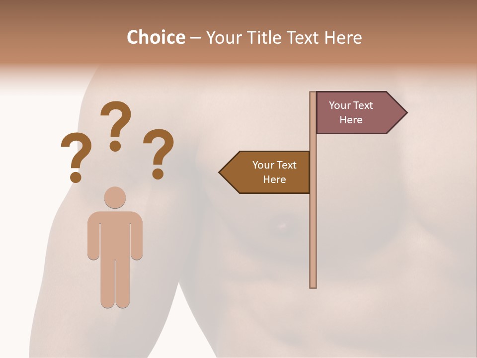 Muscular Male Model PowerPoint Template