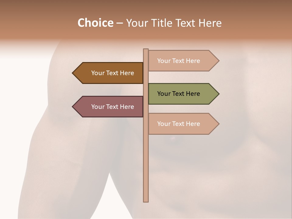 Muscular Male Model PowerPoint Template
