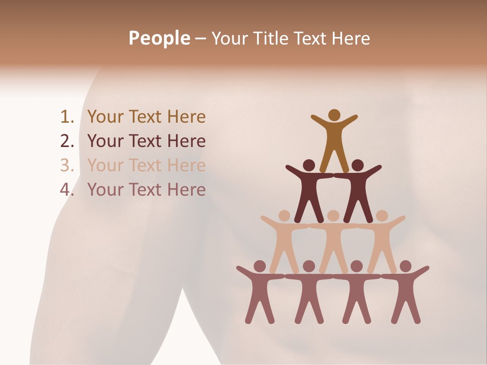 Muscular Male Model PowerPoint Template