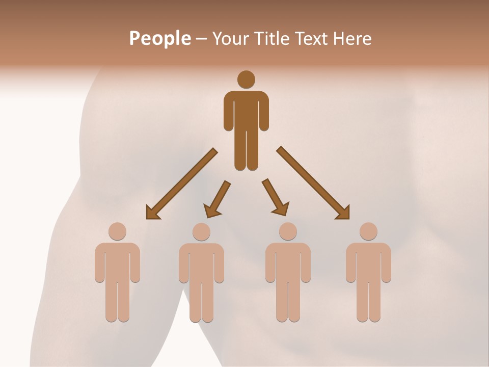 Muscular Male Model PowerPoint Template