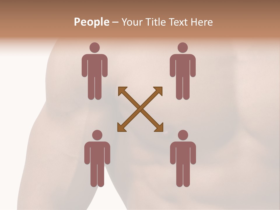 Muscular Male Model PowerPoint Template