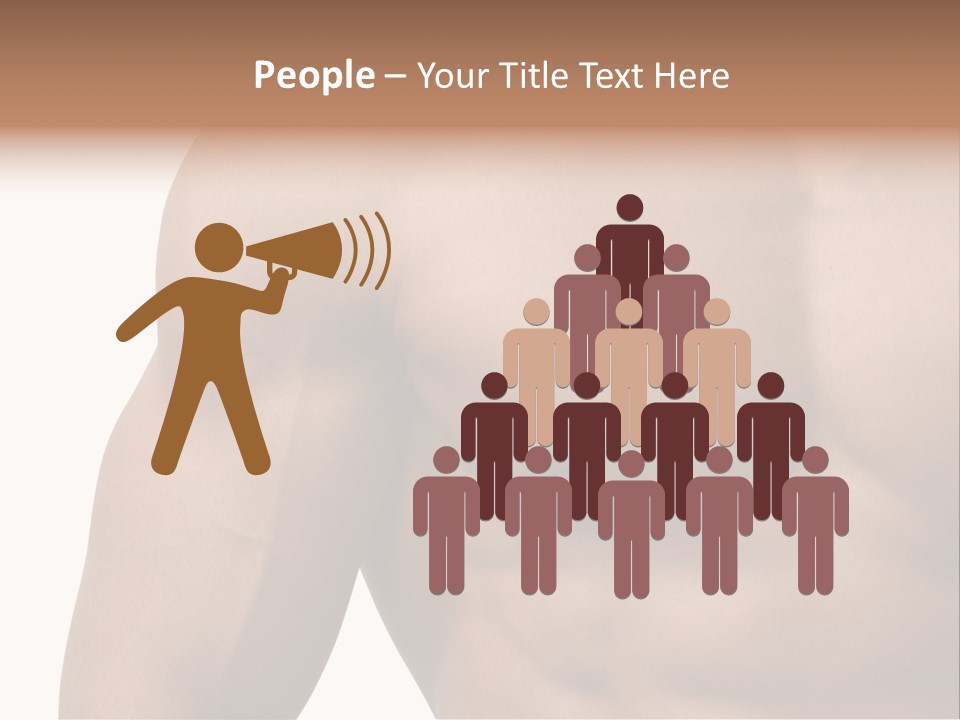 Muscular Male Model PowerPoint Template