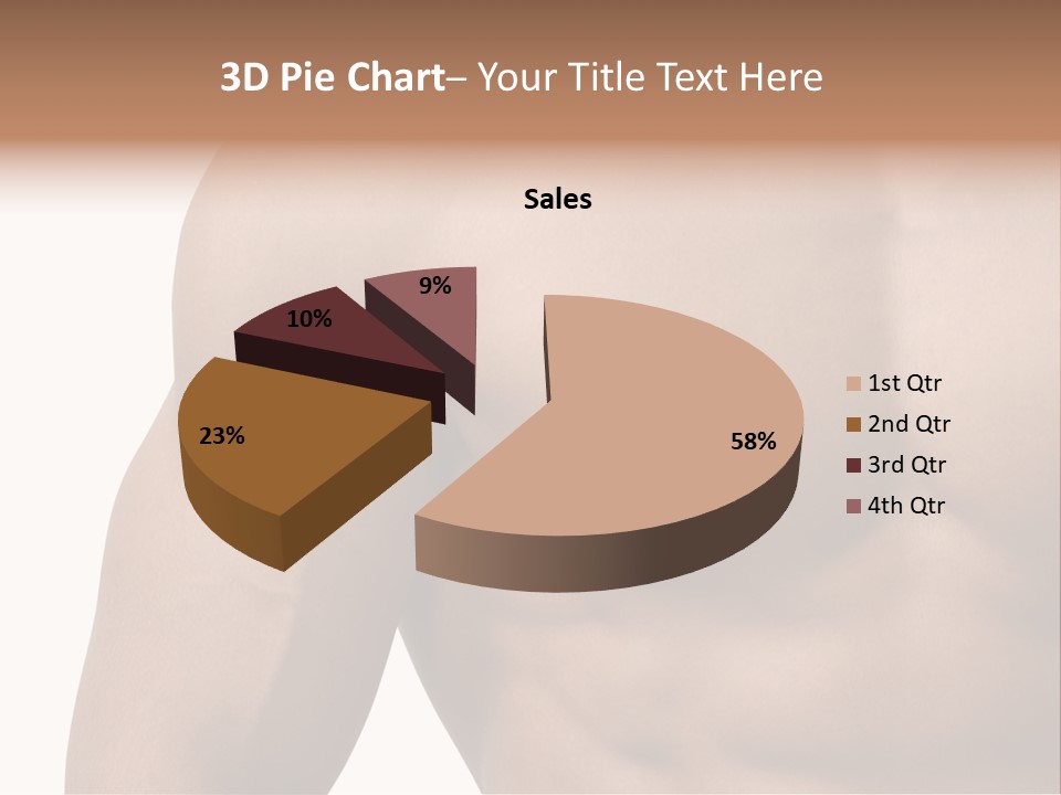 Muscular Male Model PowerPoint Template