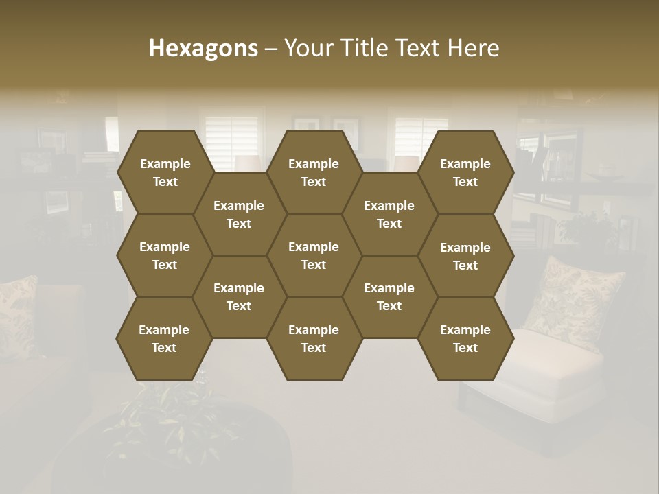 Designer Bedroom With Contemporary Furniture And Decor. PowerPoint Template