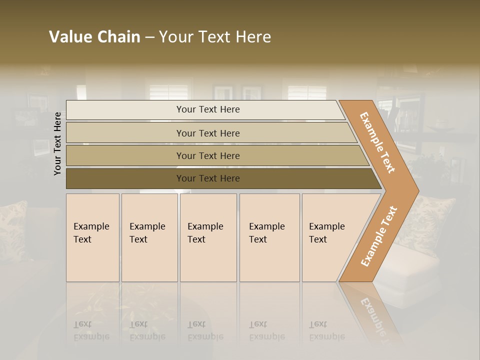 Designer Bedroom With Contemporary Furniture And Decor. PowerPoint Template