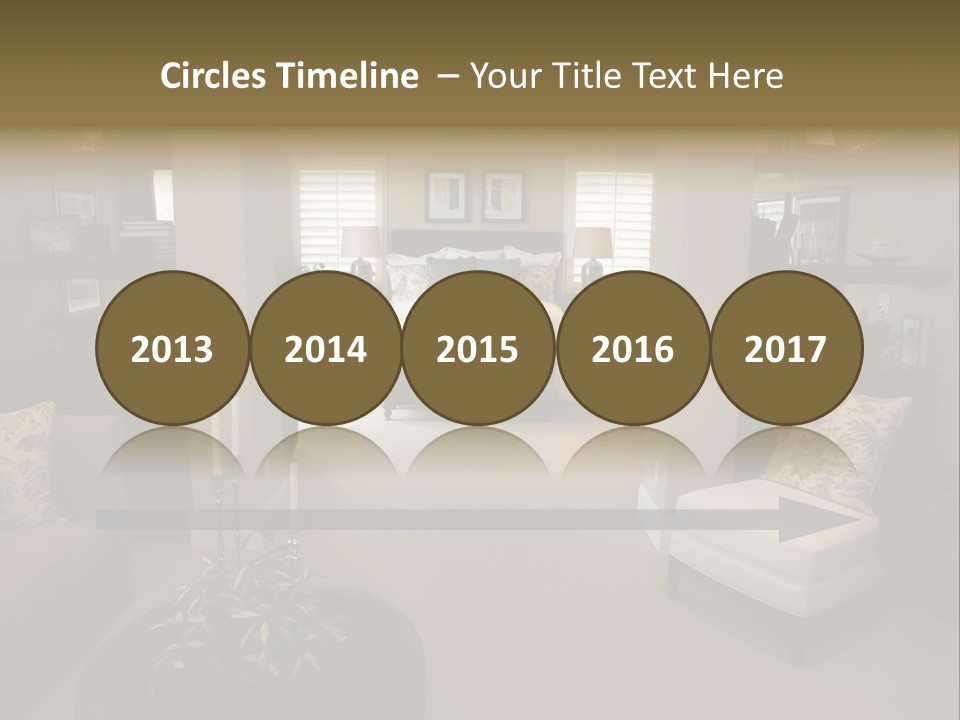 Designer Bedroom With Contemporary Furniture And Decor. PowerPoint Template