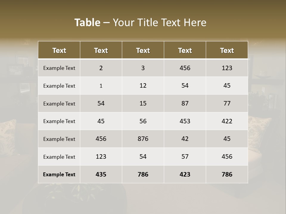Designer Bedroom With Contemporary Furniture And Decor. PowerPoint Template