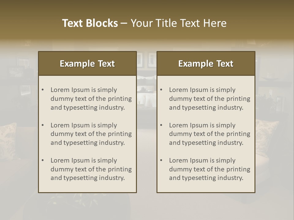 Designer Bedroom With Contemporary Furniture And Decor. PowerPoint Template