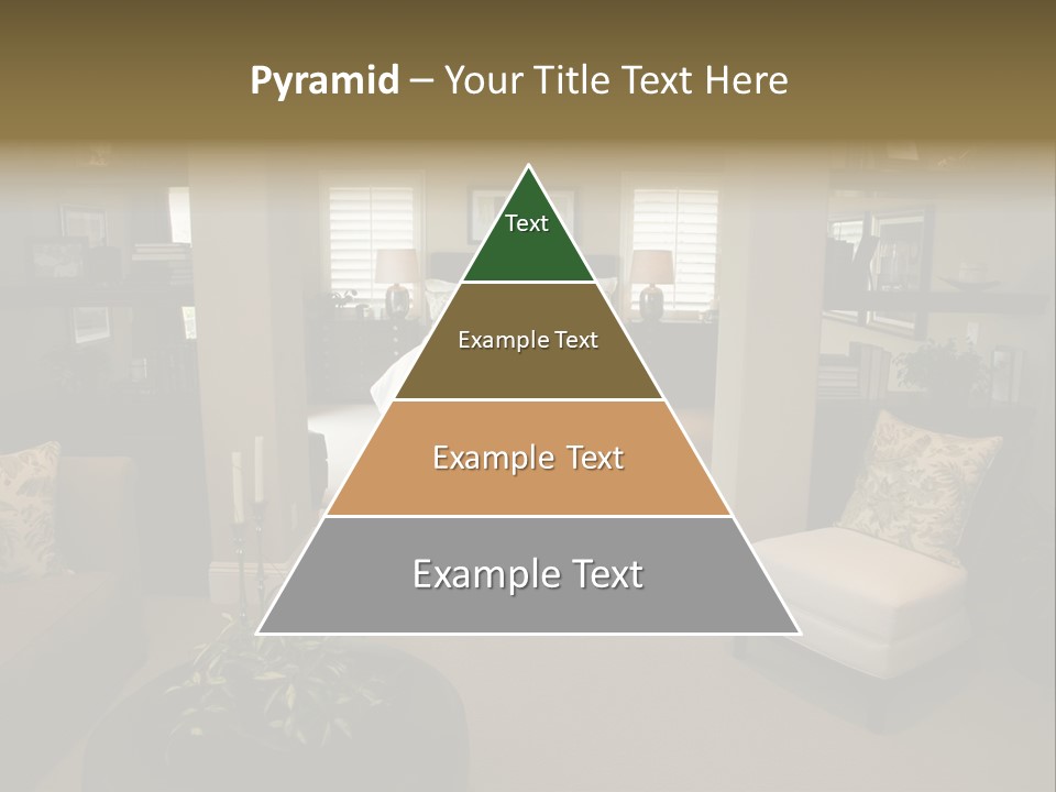 Designer Bedroom With Contemporary Furniture And Decor. PowerPoint Template